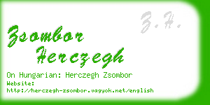zsombor herczegh business card